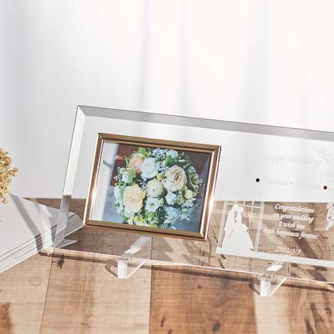 【名入れ】ウェディングフォトフレーム　洋風