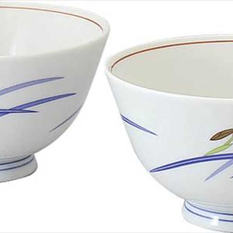 香蘭社 オーキッドブルーム 組飯碗 42801-2DOD
