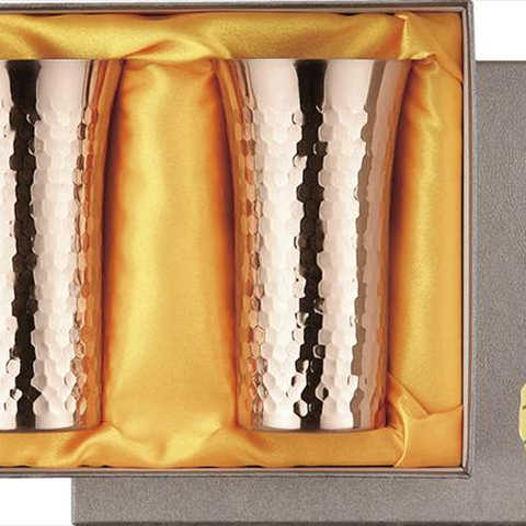 食楽工房 純銅鎚目一口ビール160ml ペア CNE926C