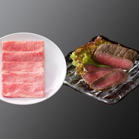 松阪牛すき焼き、ローストビーフセット(肩ロース250g、ローストビーフ120g)