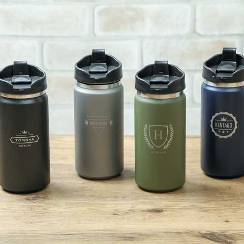 名入れ ざらっと 蓋つき タンブラー 350ml 