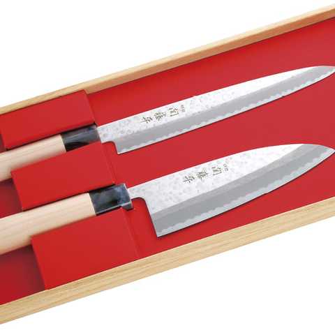 関藤平|鎚起包丁2本組セット(刺身包丁・出刃包丁)