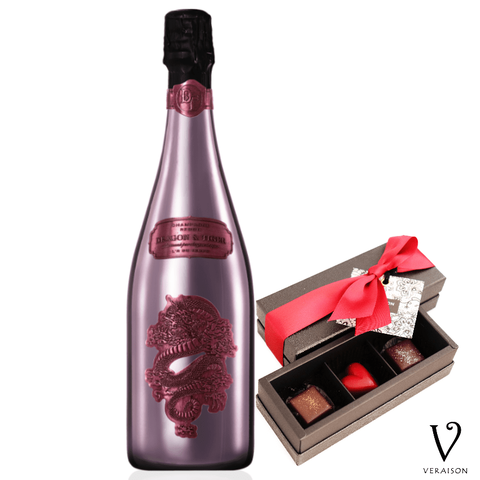 シャンパーニュ/DRAGON&TIGER ドラゴン ロゼ＆チョコ3個
