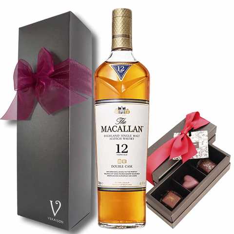 ウイスキー/ザ・マッカラン ダブルカスク 12年＆チョコレート3個
