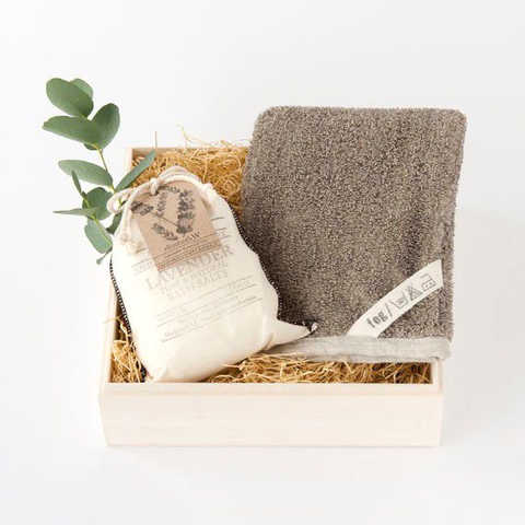 バスソルトとバスミトンのセット