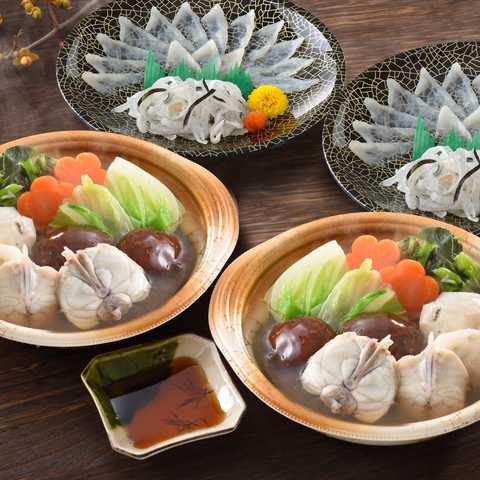 「関とら本店」 とらふく刺身&とらふくちり個食鍋セット
