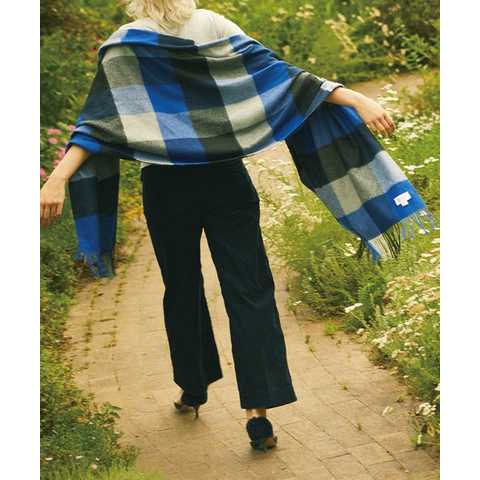 [別注]JOHNSTONS OF ELGIN / SPECIAL ORDER CASHMERE STOLE (CHECK)