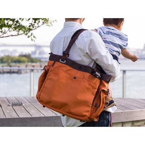 ダディッコ dad'cco トートバッグ】パパも持ちたい 2WAY マザーズバッグ おむつ替えシート付