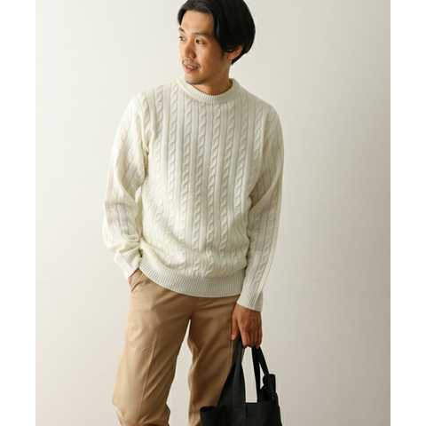 【WEB限定】DOORS ケーブルクーネックニット｜URBAN RESEARCH DOORS