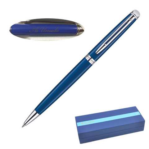 WATERMAN 名入れ 刻印  ボールペン メトロポリタン エッセンシャル ブルーCT 1904585