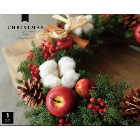 ありそうでなかった本物のクリスマスリース 直径35cm
