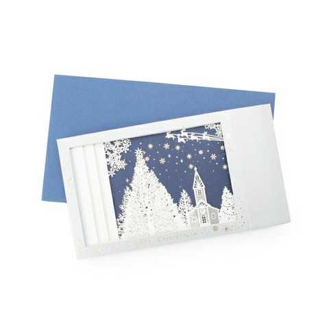 レーザーカット クリスマスカード