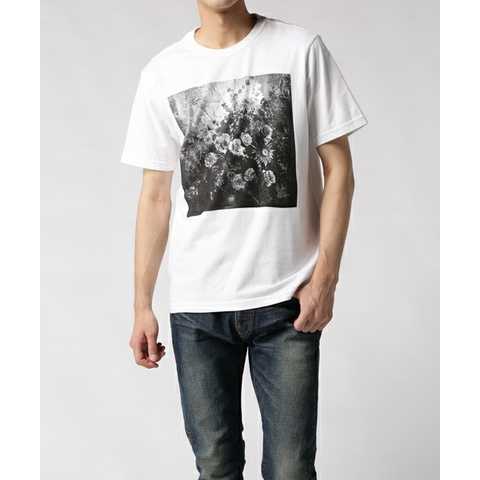 FLOWER PHOTO PRINT T-SHIRT / 272536 011R
