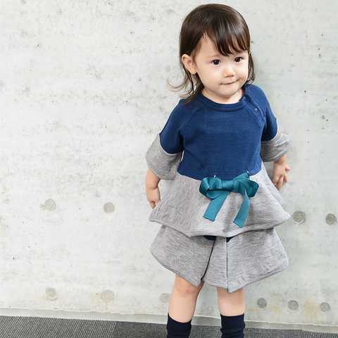 バイカラータックスカート 80-150cm