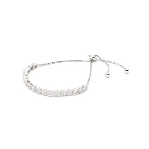 FASHIONABLY SILVER/ファッショナブリーシルバーブーケ フラワーブレスレット