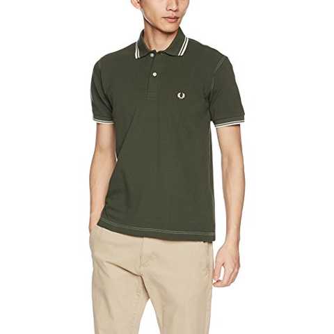 [フレッドペリー]ポロシャツ OVER DYED PIQUE SHIRT メンズ F1678 46OLIVE (LAUREL LEAF DYED) UK S-(日本サイズM相当)