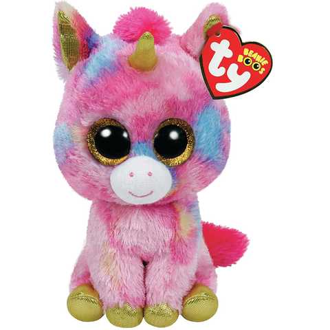 Ty タイ Beanie Boo's ビーニーブーズ Mサイズ ファンタジア (ユニコーン マルチ) 