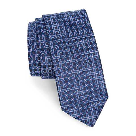 Geometric Silk Tie