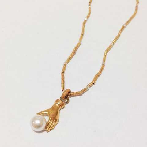 Dress in pearl charm