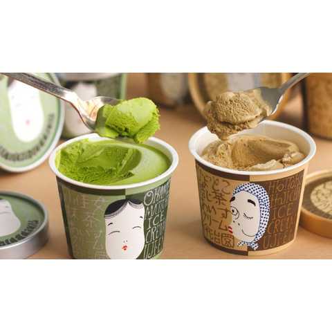 抹茶・ほうじ茶あいすクリームセット12個入り