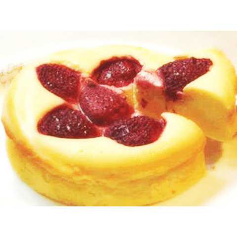 笑っていちごのチーズケーキ
