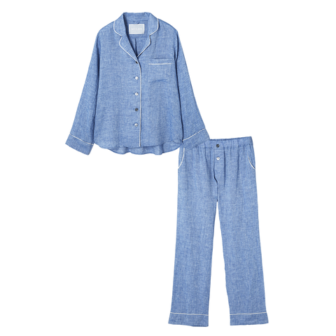 Color piping Pajama Set