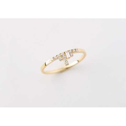 [ Cascade ] Gold Diamond Ring