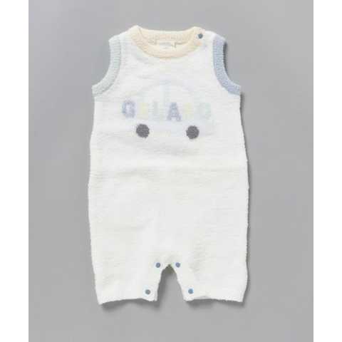 ’アクアドライ’モチーフジャガード baby ロンパース