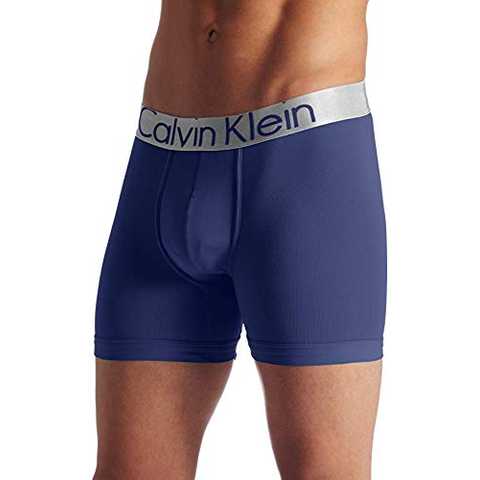 (カルバンクライン) Calvin Klein ボクサーパンツ ロング Steel Micro Boxer Brief メンズ (M, ダークミッドナイト) [並行輸入品]