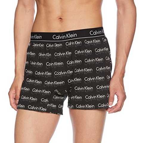 (カルバン クライン) CALVIN KLEIN KNIT BOXER スリム ニックトランクス NB1525　S　ブラック