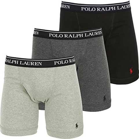 (ポロラルフローレン) POLO RALPH LAUREN ボクサーパンツ メンズ【3枚組セット】CLASSIC FIT COTTON LONG LEG BOXER BRIEFS [並行輸入品]