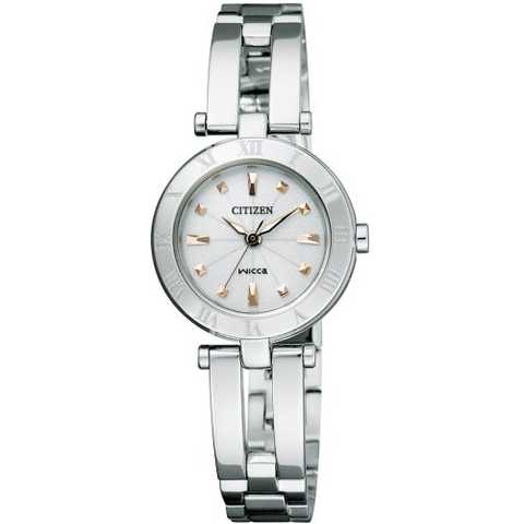 [シチズン]CITIZEN 腕時計 wicca ウィッカ Wicca ウィッカ Eco-Drive エコ・ドライブ ハーフバングル シンプルアジャスト NA15-1572 レディース