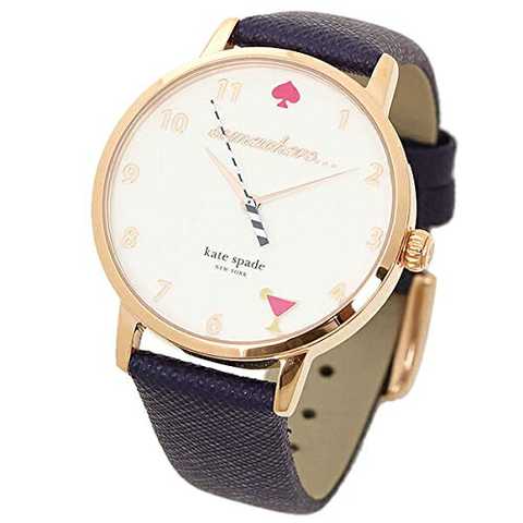 [ケイトスペード] 腕時計 レディース KATE SPADE KSW1040 ホワイト/ネイビー