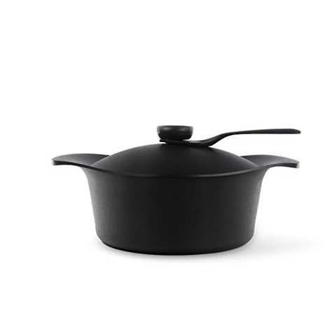 柳宗理 日本製 南部鉄器 鉄鍋 深型 22cm IH対応 鉄蓋ハンドル付き