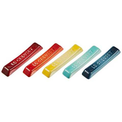 ル・クルーゼ(Le Creuset)  箸置き カトラリー・レスト  レインボー  5枚 入り 【日本正規販売品】
