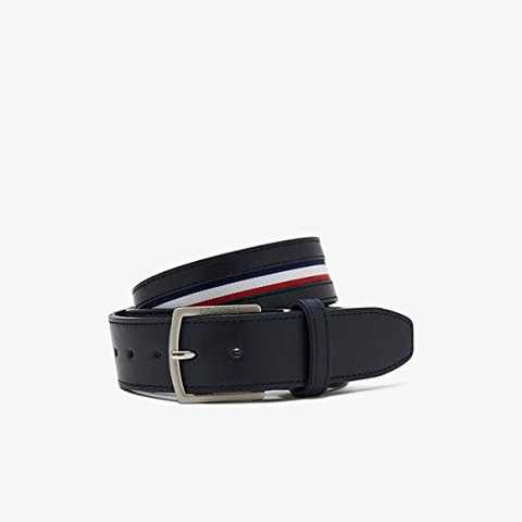 ラコステ（LACOSTE） トリコロールリボンベルト【ネイビー/FREE】