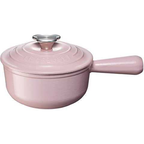 ル・クルーゼ(Le Creuset) 鋳物 ホーロー 鍋 ソースパン ベアーツマミ 16 cm シフォンピンク ガス IH オーブン 対応 【日本正規販売品】