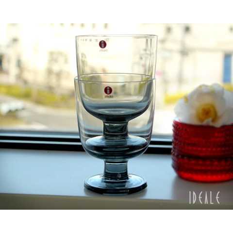 イッタラ(iittala) レンピ 951171 グラス 350ml 2個入り(ペア) グレイ マウスブロータイプ 箱入り 【並行輸入品】