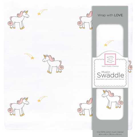 Swaddle Designs ユニコーンピンク