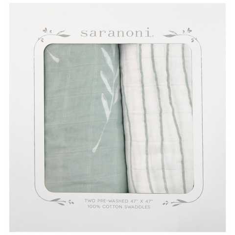 saranoni コットンモスリンスワドル　2枚セット