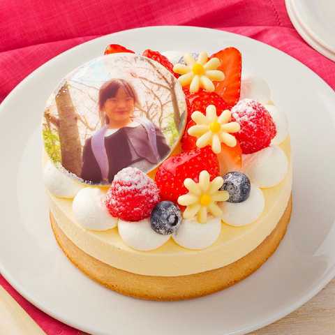 写真ケーキ ドゥーブルフロマージュ