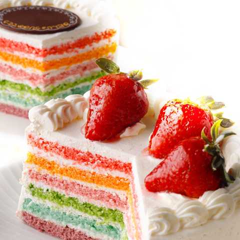 レインボーケーキ