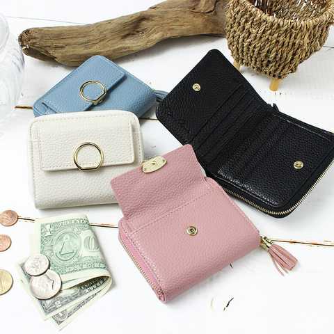 二つ折り　ミニ財布