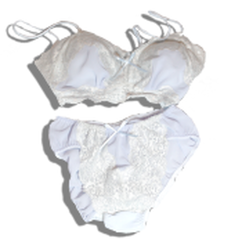 soft bra＆shorts sax blue (So03)