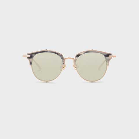 オーバルアセートアイウェアー / OVAL ACETATE EYEWEAR （Grey）