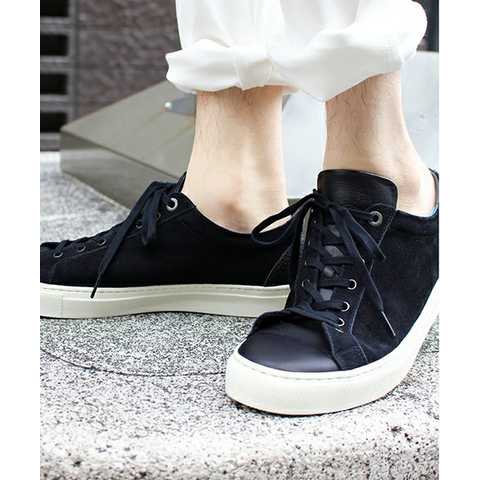 Velor＆Smooth Leather Sneakers/ベロア＆スムースレザー スニーカー