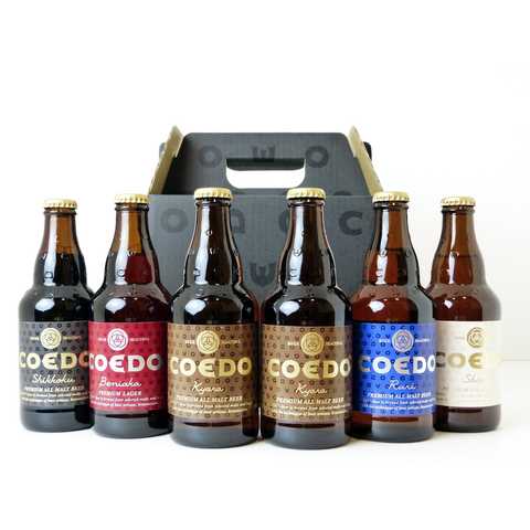 COEDO コエドビール 333ml × 6本 飲み比べセット （伽羅2：瑠璃1：紅赤1：白1：漆黒1）