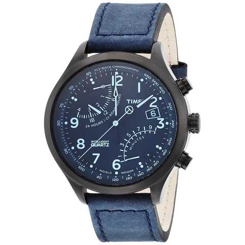 [タイメックス]TIMEX インテリジェントクォーツ フライバッククロノグラフ ブラック/ブルー T2P512 メンズ 【正規輸入品】