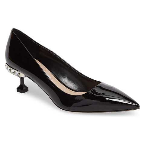 レディース ヒール Miu Miu Crystal Heel Pump (Women)