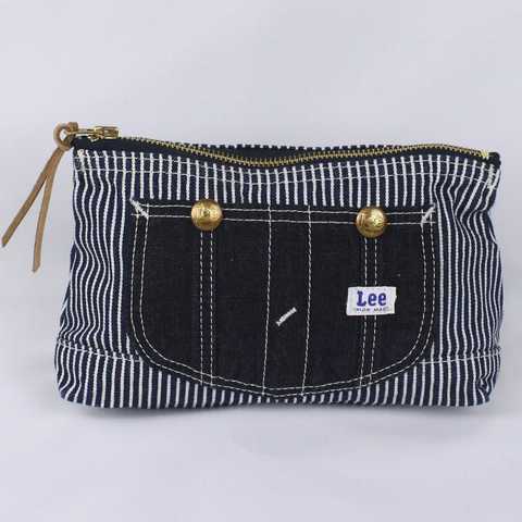 Lee リー Overall Pouch(オーバーオール　ポーチ） (ヒッコリー/ブルーデニム) LA0030-3